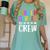 Kindergarten Crew Shirt Kinder Crew Teacher Boy Girl Women's Comfort Colors T-Shirt Chalky Mint