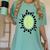 Kiwi Easy Costume Halloween Fruit Lover School Teacher Fun Women's Comfort Colors T-Shirt Chalky Mint