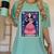 La Maestra Halloween Mexican Bingo Card Teacher Lottery Card Women's Comfort Colors T-Shirt Chalky Mint