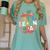 Let's Learn Today Teacher Motivational Back To School Women's Comfort Colors T-Shirt Chalky Mint