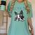 Love Is Boston Terrier Bostie Women's Comfort Colors T-Shirt Chalky Mint