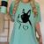 I Love My Boston Terrier Dog With Heart Women's Comfort Colors T-Shirt Chalky Mint