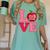 Love Kindergarten Cute Apple School Teacher Women's Comfort Colors T-Shirt Chalky Mint Love Kindergarten Cute Apple School Teacher Women's Comfort Colors T-Shirt Chalky Mint
