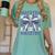 Maestra El Salvador Coquette Bow Hispanic Spanish Teacher Women's Comfort Colors T-Shirt Chalky Mint