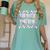 The Math Aint Mathin Meme Show Your Work Floral Math Teacher Women's Comfort Colors T-Shirt Chalky Mint