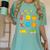 Math Cat Geometry Back To School Mathematics Teacher Women's Comfort Colors T-Shirt Chalky Mint