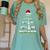 Math Equation Merry Xmas Season Teacher Christmas Tree Women's Comfort Colors T-Shirt Chalky Mint