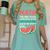 Math Only Place Where People Buy 66 Watermelons Teacher Joke Women's Comfort Colors T-Shirt Chalky Mint