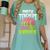 Math Teachers Love Brains Zombie Teacher School Halloween Women's Comfort Colors T-Shirt Chalky Mint
