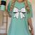 Music Notes Coquette Bow Music Teacher School Musician Band Women's Comfort Colors T-Shirt Chalky Mint