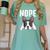 Nope Boston Terrier Puppy Dog Bostie Lover Men Women Girls Kids Women's Comfort Colors T-Shirt Chalky Mint
