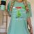 Oh Geometree Christmas Tree Geometry Math Teacher Women's Comfort Colors T-Shirt Chalky Mint