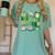 One Lucky Teacher St Patrick's Day Irish Teacher Lucky Era Women's Comfort Colors T-Shirt Chalky Mint