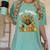 One Thankful Teacher Thanksgiving Turkey Cute Crayon Pencil Women's Comfort Colors T-Shirt Chalky Mint One Thankful Teacher Thanksgiving Turkey Cute Crayon Pencil Women's Comfort Colors T-Shirt Chalky Mint