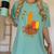 One Thankful Teacher Thanksgiving Turkey Peace Hand Sign Women's Comfort Colors T-Shirt Chalky Mint One Thankful Teacher Thanksgiving Turkey Peace Hand Sign Women's Comfort Colors T-Shirt Chalky Mint