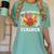One Thankful Teacher Turkey Thanksgiving Teaching Women's Comfort Colors T-Shirt Chalky Mint One Thankful Teacher Turkey Thanksgiving Teaching Women's Comfort Colors T-Shirt Chalky Mint