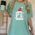 PE Squad Christmas PE Teacher Matching Xmas Women's Comfort Colors T-Shirt Chalky Mint