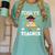 Pirate Math Teacher Skull Pirate Halloween Costume Women's Comfort Colors T-Shirt Chalky Mint