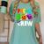 Pre K Boo Crew Halloween Costume Teachers Kids Women's Comfort Colors T-Shirt Chalky Mint