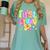 Preppy First Grade Back To School 1st Grade Teacher Girl Kid Women's Comfort Colors T-Shirt Chalky Mint Preppy First Grade Back To School 1st Grade Teacher Girl Kid Women's Comfort Colors T-Shirt Chalky Mint