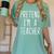 Pretend I'm A Teacher Costume Halloween Lazy Adult Kids Women's Comfort Colors T-Shirt Chalky Mint