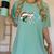 PTO Santa Hat Reindeer Parent Teacher Organization Christmas Women's Comfort Colors T-Shirt Chalky Mint