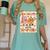 Pumpkin Teacher Preppy Fall In Love With Learning Autumn Women's Comfort Colors T-Shirt Chalky Mint