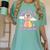Take Me To Your Readers Alien Teacher Halloween Literacy Women's Comfort Colors T-Shirt Chalky Mint