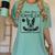Retro Boston Terrier Coffee Dog Mom Coffee Lover Women's Comfort Colors T-Shirt Chalky Mint