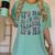 Retro IT'S ME Hi I'm The TEACHER Groovy Testing Squad Pink Women's Comfort Colors T-Shirt Chalky Mint