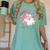 Retro Pink Christmas Santa's Favorite Art Teacher Artist Women's Comfort Colors T-Shirt Chalky Mint