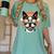 Retro Sunset Sunglasses Boston Terrier Boston Bull Bostie Women's Comfort Colors T-Shirt Chalky Mint