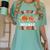 Retro Thankful Music Teacher Pumpkin Fall Thanksgiving Women's Comfort Colors T-Shirt Chalky Mint