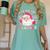 Santa Favorite Teacher Shirt Teacher Christmas Women's Comfort Colors T-Shirt Chalky Mint