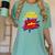 School Counselor Teacher Superhero Superpower Comic Book Women's Comfort Colors T-Shirt Chalky Mint
