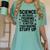 Science Because Figuring Things Out Teacher Scientific Adult Women's Comfort Colors T-Shirt Chalky Mint
