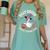 Silly Goose Spooky Teacher Club Halloween Witch Ghost Women's Comfort Colors T-Shirt Chalky Mint