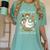 Silly Goose Teachers Club Cozy Fall Teacher Women's Comfort Colors T-Shirt Chalky Mint