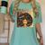 Smart Teacher Afro Girl Melanin African American Wowen Women's Comfort Colors T-Shirt Chalky Mint