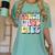 Soul Bleach Teacher Staff First Day Of School Last Hugs & High Fives Lunch Lady Vibes Blue Classic Fit Women's Comfort Colors T-Shirt Chalky Mint Soul Bleach Teacher Staff First Day Of School Last Hugs & High Fives Lunch Lady Vibes Blue Classic Fit Women's Comfort Colors T-Shirt Chalky Mint