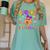 Spooky ESOL Teacher Halloween ESOL Teaching Coquette Women's Comfort Colors T-Shirt Chalky Mint