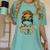 STEM Teacher Messy Bun Fall Vibes Autumn Thanksgiving Men Women Women's Comfort Colors T-Shirt Chalky Mint