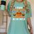I Teach The Cutest Pumpkins In The Patch Halloween Teacher Women's Comfort Colors T-Shirt Chalky Mint