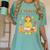 I Teach In My Pajamas Crayon Home School Teacher PJs Women's Comfort Colors T-Shirt Chalky Mint