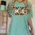 Teacher Appreciation Boho Floral Leopard Checkered Women's Comfort Colors T-Shirt Chalky Mint