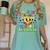 Teacher Back To School Color In Kindness Crayon Pencil Women's Comfort Colors T-Shirt Chalky Mint