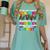 Teacher We Are Like A Box Of Crayons Back To School Women's Comfort Colors T-Shirt Chalky Mint Teacher We Are Like A Box Of Crayons Back To School Women's Comfort Colors T-Shirt Chalky Mint