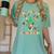 Teacher Christmas Shirts Pajama Matching Rockin' Around The Classroom -Adult Short Sleeve Small Modern Festive Christmas Teacher Xmas Vibes T-Shirt Women's Comfort Colors T-Shirt Chalky Mint