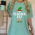 The Teacher Elf Matching Family Christmas Women's Comfort Colors T-Shirt Chalky Mint The Teacher Elf Matching Family Christmas Women's Comfort Colors T-Shirt Chalky Mint