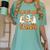 Teacher Halloween Trick Or Teach Retro Groovy Floral Ghost Women's Comfort Colors T-Shirt Chalky Mint Teacher Halloween Trick Or Teach Retro Groovy Floral Ghost Women's Comfort Colors T-Shirt Chalky Mint